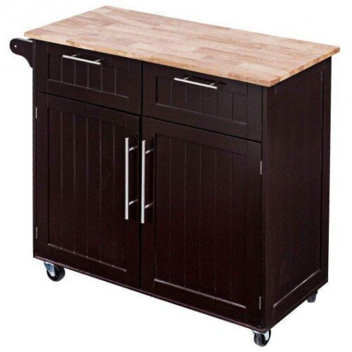 Heavy Duty Modern Rolling Kitchen Cabinet Cart - Lot 695
