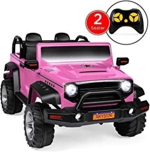 12V RC 2-Seater Ride-On Truck with, LED Lights/Sounds, MP3 - Lot 71