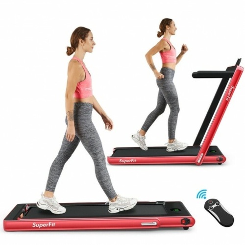 2 in 1 2.25 HP Under Desk Folding Treadmill with Bluetooth Speaker and LED Display  - Lot 99