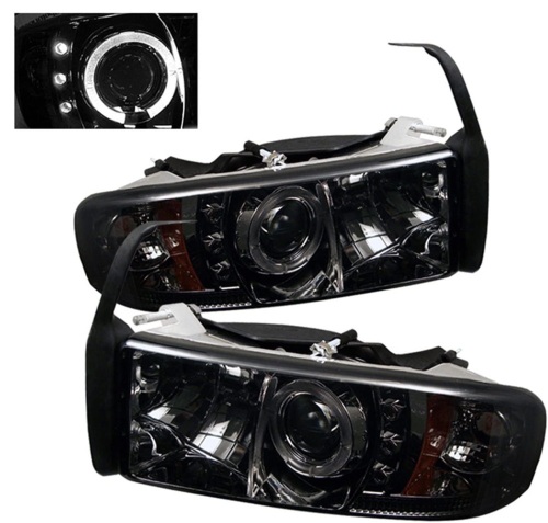 Spyder Auto 5010100 LED Halo Projector Headlights for Dodge Ram  - Lot 186