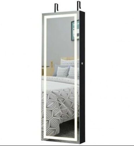 Door Wall Mount Touch Screen Mirrored Jewelry Cabinet - Lot 295