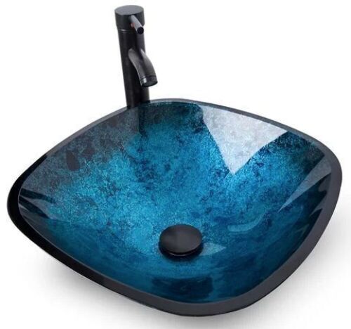Elecwish USBA20076 Modern Square Vessel Sink - Lot 374