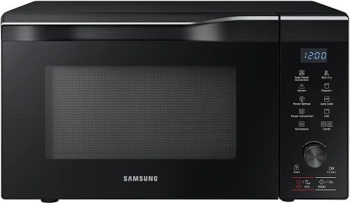 Samsung 1.1 cu. ft. Countertop Power Convection Microwave Oven with Sensor and Ceramic Enamel Interior, Black Stainless Steel - Lot 377