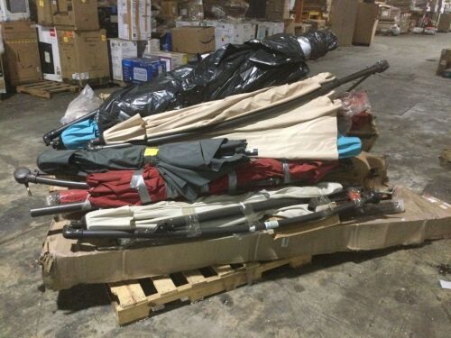 Pallet of E-Comm Return Patio Umbrellas - Lot 387