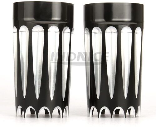 Lot of (14) CNC Deept Cut Fork Slider Cover Cow Bells for Harley FLT, FLHR, FLHX, FLHT, FLSTF, FLSTN 1984-2017 - Lot 427