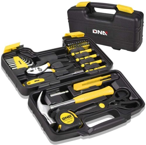 DNA MOTORING Yellow 39 PCS Portable Tool Kit  - Lot 440