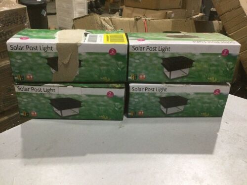Lot of (4) Solar Post Lights, 2 Pack  - Lot 681