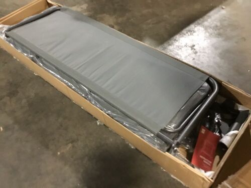 3-Seat Outdoor Canopy Swing Glider Furniture w/ Converting Flatbed Backrest - Missing Hardware - Lot 770