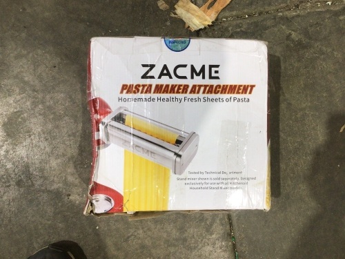 Zacme Pasta Roller & Cutter Attachment  - Lot 797