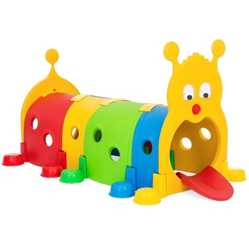6ft Indoor Outdoor Caterpillar Play Structure- Multicolor. Appears New - Lot 66