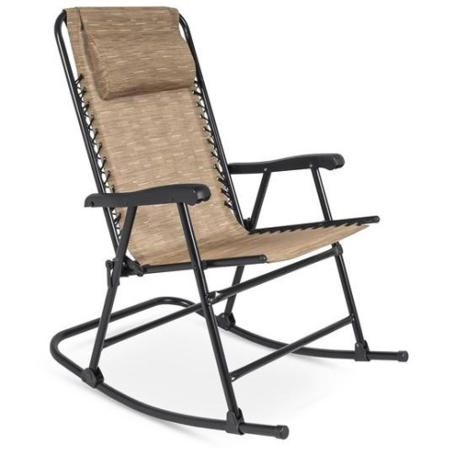 Foldable Zero Gravity Patio Rocking Lounge Chair. Appears New - Lot 203
