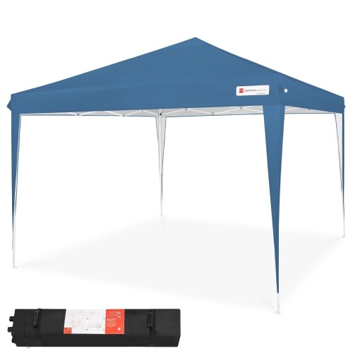 10x10ft Outdoor Portable Adjustable Instant Pop Up Gazebo Canopy Tent w/ Carrying Bag - Blue. Appears New - Lot 238