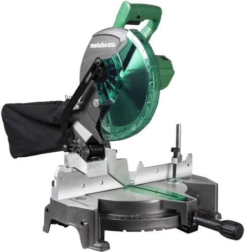 Metabo HPT 10-Inch Compound Miter Saw, Single Bevel, 15-Amp Motor, 0-52° Miter Angle Range, 0-45° Bevel Range, Large Table, 10" 24T TCT Miter Saw Blade. Appears New - Lot 260
