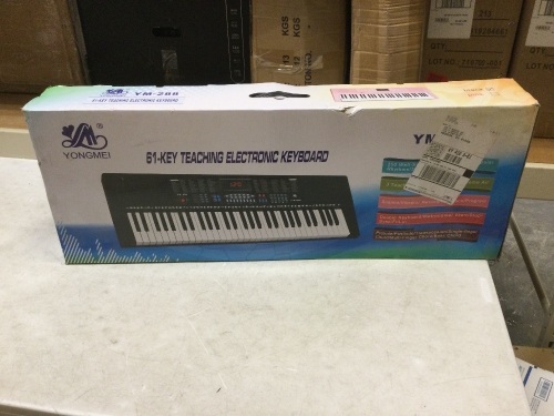 61-Key Electronic Keyboard. New - Lot 288