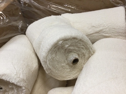 Case of (12) Rolls of Hermitex Purified 100% Cotton Wipes, 100 Pieces Per Roll - Lot 300