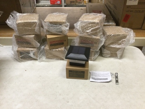 Lot of (12) New Solar Post Lights for 4x4 Posts.  - Lot 346