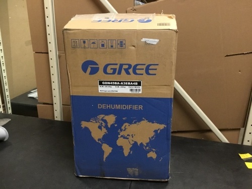 Gree Chalet 30Pint Portable Dehumidifiers for Basements up to 1500 Sq.Ft. Continuous Gravity Drain, Casters and Washable Filter with Wheels, White - E-Comm Return, Appears New  - Lot 405