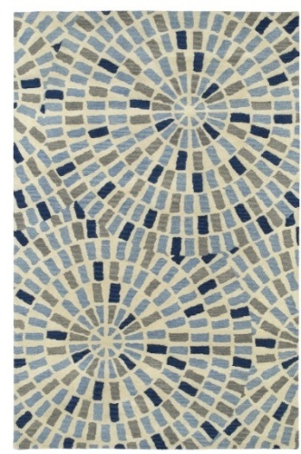 Kaleen Rug - Rosaic Blue, Rectangular 2' x 3'. Appears New - Lot 411