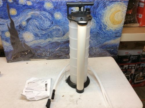 Manual Mobile Oil & Fluid Extractor. Appears New - Lot 412