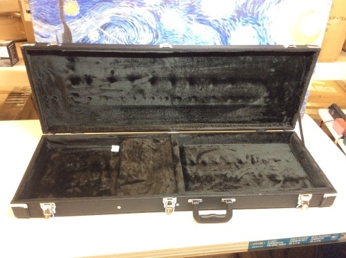 Electric Bass Guitar Hard Case, Interior 40" x 12.5" x 2" - Appears New - Lot 437