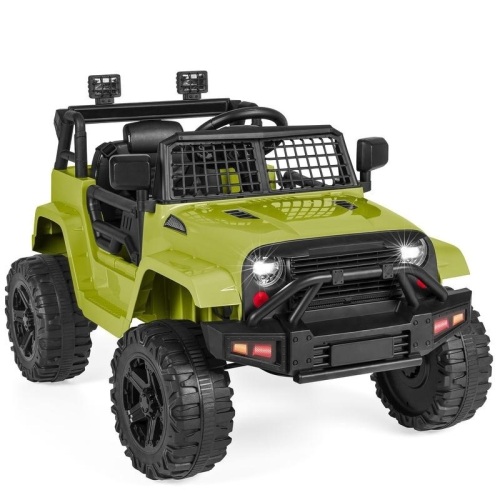12V Kids Ride-On Truck Car w/ Parent Remote Control, Spring Suspension, Green - Appears New  - Lot 464