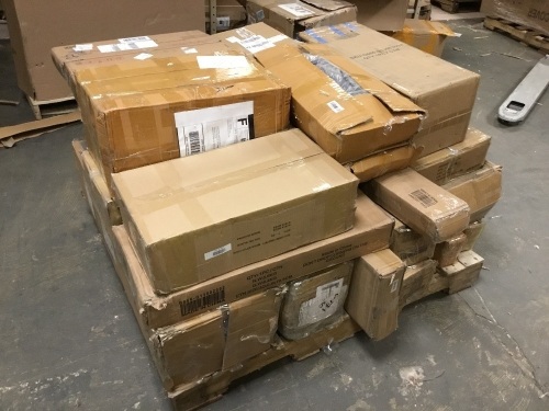 Pallet of E-Comm Return Small Shelves, Shoe Racks, Wall Shelves, & More - Unknown Conditions - Lot 472