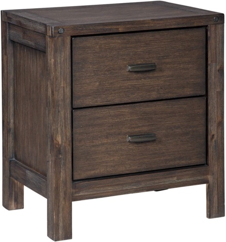 Signature Design by Ashley Dellbeck Two Drawer Night Stand, Dark Brown. Appears New - Lot 493