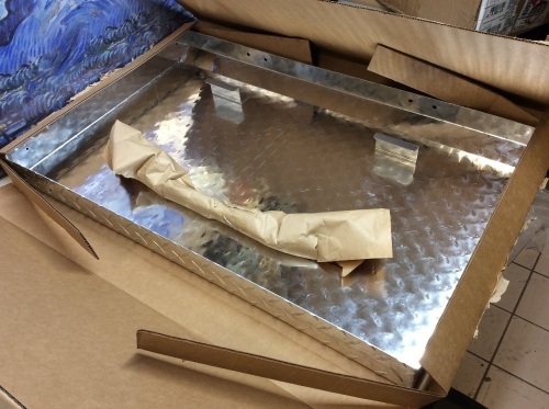 28" Aluminum Diamond Plate Griddle Cover - Appears New - Lot 530