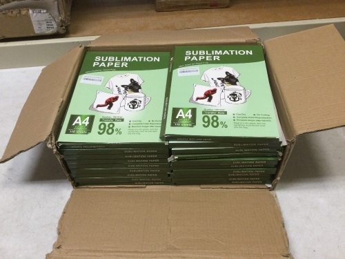 Lot of (19) Packs of Sublimation Paper, 110 Sheets per Pack - Lot 541