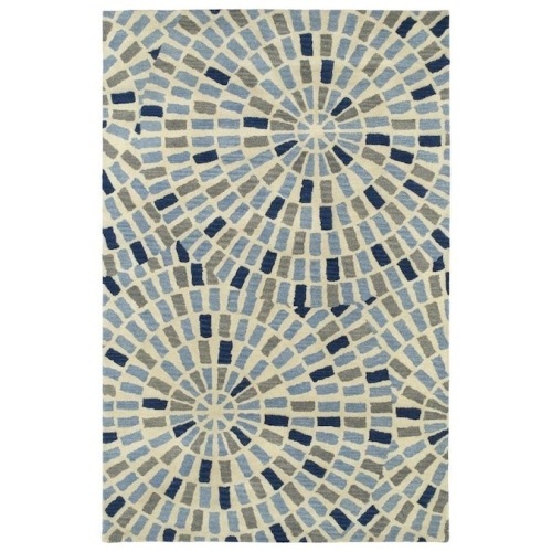 Kaleen Rosaic 2 x 8 Blue Indoor Geometric Handcrafted Runner. Appears New - Lot 647