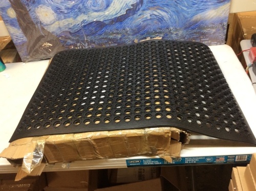 Lot of (5) Heavy Duty Rubber Floor Mats, 35" x 23", Black - Appear New - Lot 662