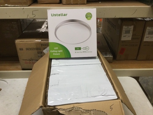 Lot of (5) Ustellar 24W LED Ceiling Light Fixtures, 14-inch. NEW - Lot 665