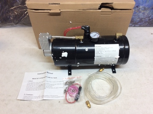 Metal Air Compressor with 3L Tank - Condition Unknown - Lot 669