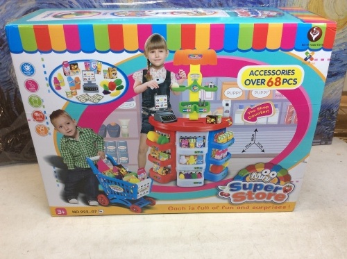 Mini Super Store Play Set with Over 68 Pieces - Appears New  - Lot 723