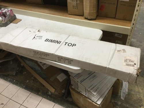 Navy Blue Bimini Top for Boat. New - Lot 867