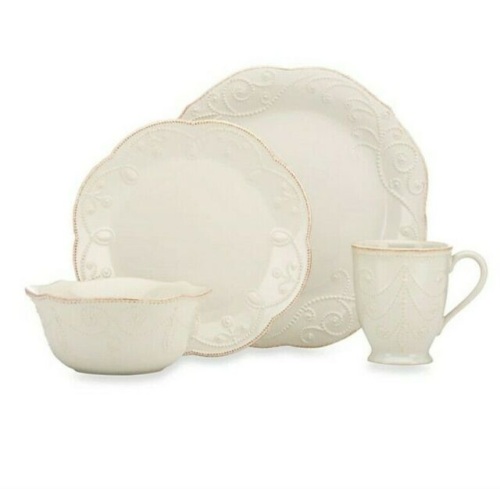 Lenox French Perle White 4 Piece Place Setting - Appears New - Lot 872