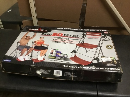 Chair Gym Workout Kit with 3 DVDs - Appears New   - Lot 876