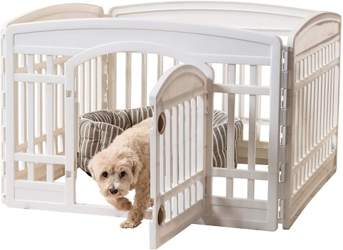 IRIS 24'' Exercise 4-Panel Pet Playpen with Door - Appears New - Lot 935