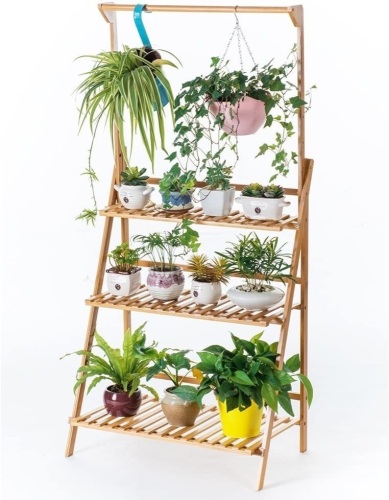 Folding 3-Tier Hanging Plant Stand - Appears New   - Lot 939