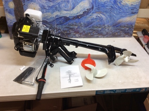 4HP 4 Stroke Outboard Motor Boat Engine - Appears New  - Lot 43