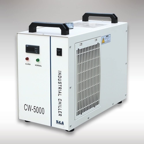 CW-5000DG Industrial Water Chiller for Single 80W/100W CO2 Laser Tube Cooling, 0.41HP, AC 1P 110V, 60Hz. NEW. $959 Retail Value! - Lot 52