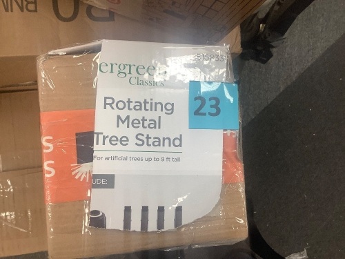 Rotating Metal Tree Stand - Lot 23