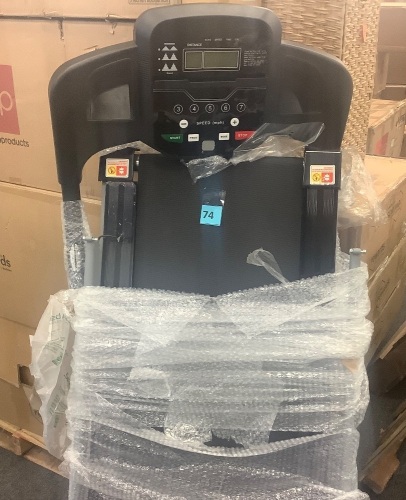 800W Folding Electric Treadmill w/Wheels, Safety Key, Heart Sensor - Lot 74