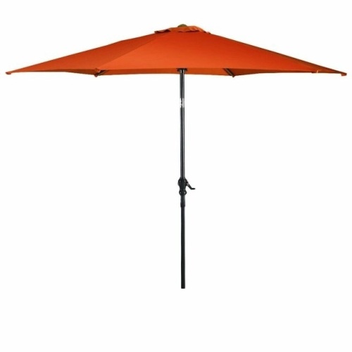 10 Ft 6 Ribs Patio Umbrella With Crank - Lot 110