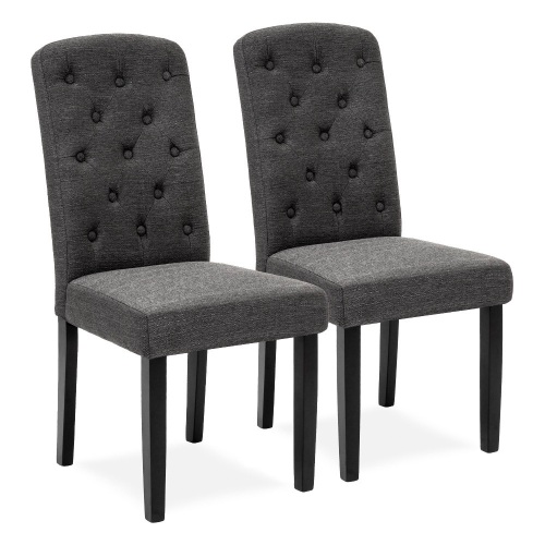 Set of 2 Tufted Parsons Dining Home Furniture - Lot 111