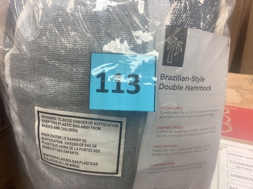 Brazilian-Style Double Hammock - Lot 113