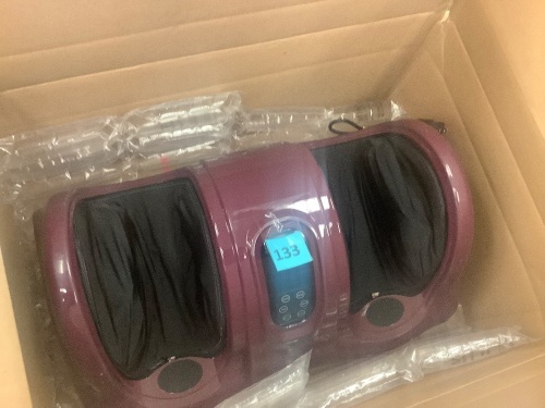 Therapeutic Foot Massager w/ High Intensity Rollers, Remote, 3 Modes - Lot 133