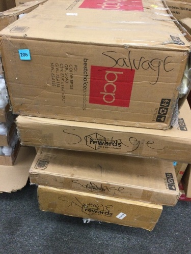Pallet of BCP Salvage, Presorted Items May Be Broken, Damaged or Have Missing Pieces - Lot 206