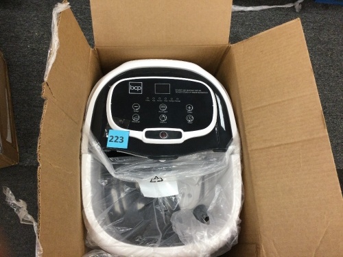 Automatic Heated Shiatsu Massage Foot Bath Spa w/ Pumice Stone - Lot 223