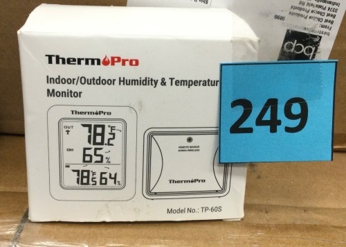 Indoor/Outdoor Humidity & Temperature Monitor - Lot 249